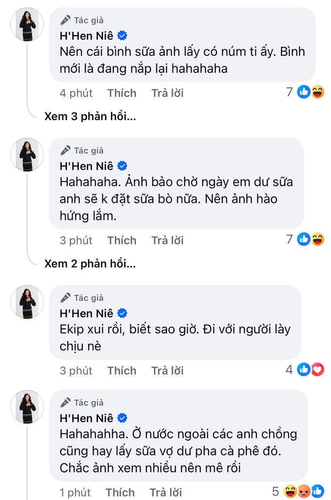 Chồng H'Hen Niê lấy sữa của vợ pha cafe cho bạn uống, phản ứng nàng hậu như "đổ thêm dầu vào lửa"- Ảnh 5.