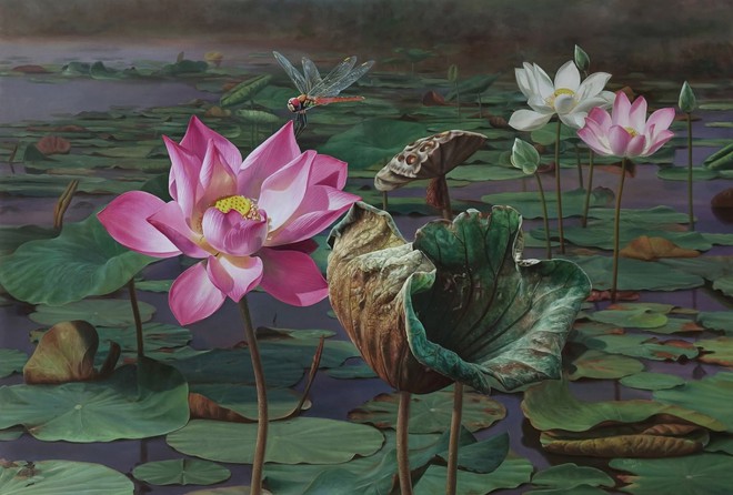 Bức tranh 2 quả thanh long trông thật đến mức "có thể bổ ra ăn được luôn" gây bão mạng: Hé lộ về tác giả- Ảnh 10.