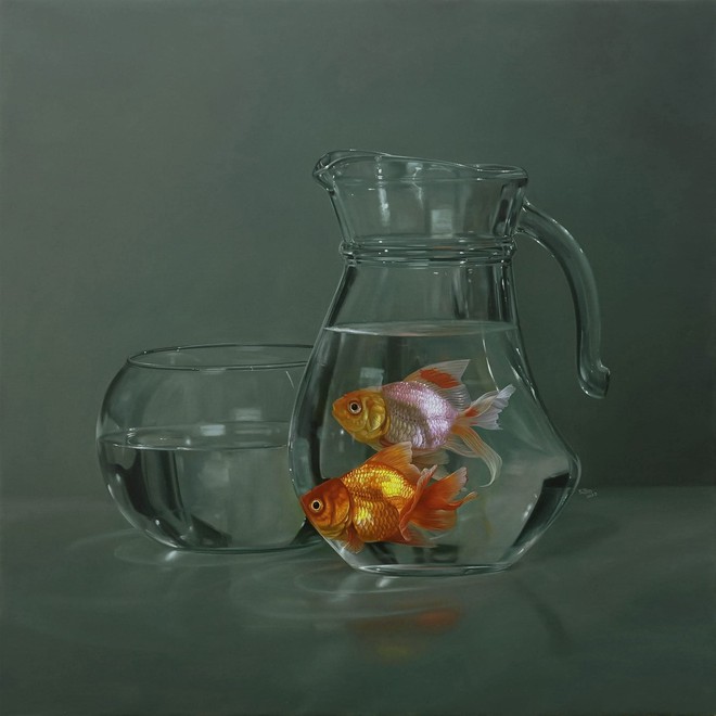 Bức tranh 2 quả thanh long trông thật đến mức "có thể bổ ra ăn được luôn" gây bão mạng: Hé lộ về tác giả- Ảnh 12.