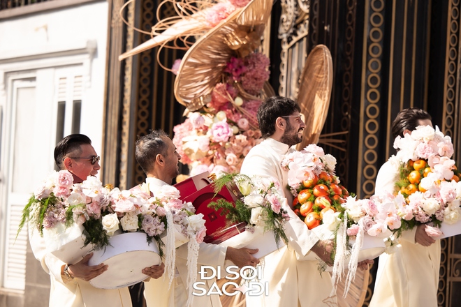 Đám cưới Tiên Nguyễn: Chú rể ngoại quốc mang sính lễ khủng cưới vợ, Linh Rin - Hà Tăng và dàn anh em nhà tỷ phú rần rần đổ bộ- Ảnh 6.