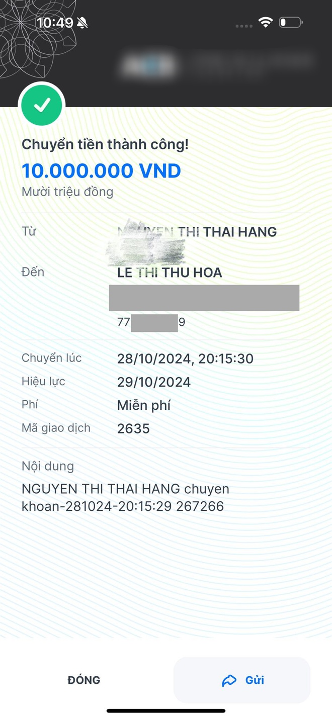 Mẹ bé Bắp bất ngờ