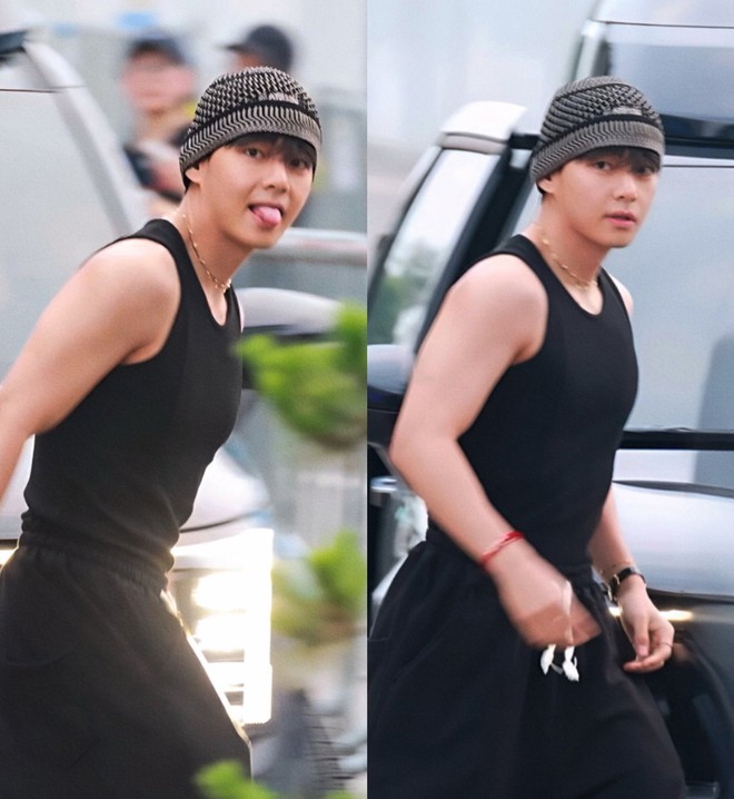 V (BTS), Suzy lên đường cho chuyến đi đặc biệt: Màn khoe cơ bắp của nam thần BTS gây lo ngại- Ảnh 8.