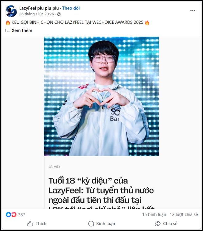 Cập nhật đường đua vote Đời sống Giới trẻ tại WeChoice Awards: Thượng u&yacute; L&ecirc; Ho&agrave;ng Hiệp, Vũ trụ Hồng Thơ v&agrave; CONGB tạm dẫn đầu!- Ảnh 7.