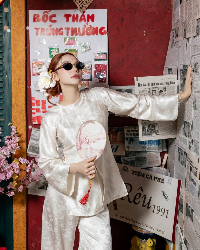 &ldquo;Ph&uacute; b&agrave;" đẹp nức tiếng Vbiz d&ugrave;ng Herm&egrave;s l&agrave;m hũ t&agrave;i lộc năm mới: Sang cỡ n&agrave;y c&ograve;n sợ g&igrave; kh&ocirc;ng phất!- Ảnh 5.