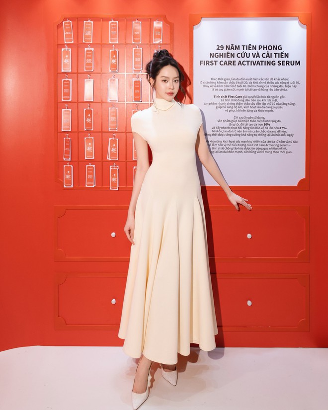 Đứng cạnh Tiểu Vy l&ugrave;n hơn hẳn 20cm, nhưng tiểu thư n&agrave;y c&oacute; khu&ocirc;n mặt đẹp đến mức chẳng cần chiều cao nữa - Ảnh 3.