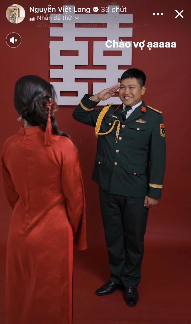 C&ocirc; d&acirc;u của Mũi trưởng Long xuất hiện, concept cưới đậm chất qu&acirc;n nh&acirc;n đang được quan t&acirc;m l&uacute;c n&agrave;y- Ảnh 7.