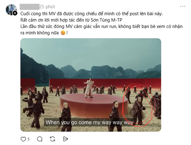 Trend &ldquo;đ&oacute;ng MV Sơn T&ugrave;ng nhưng giấu tới giờ mới kể&rdquo; đang viral khắp MXH: Ai cũng c&oacute; một vai trong Come My Way- Ảnh 8.