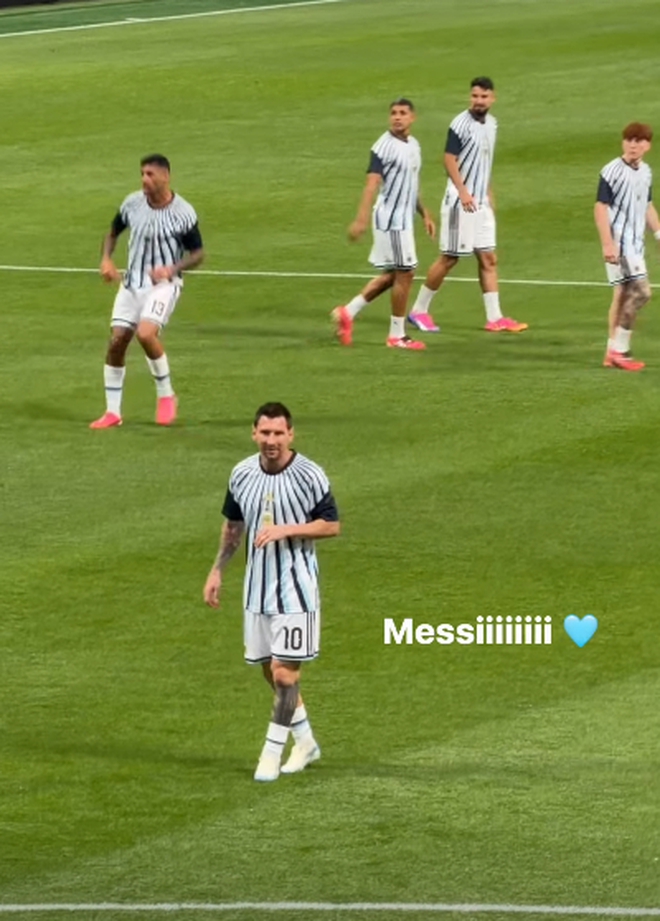 Huyền Baby bay sang tận Mỹ để nh&igrave;n Messi ở cự ly gần, l&ecirc;n đồ &ldquo;&iacute;t vải&rdquo; g&aacute;i 18 thấy c&ograve;n sợ thua - Ảnh 4.
