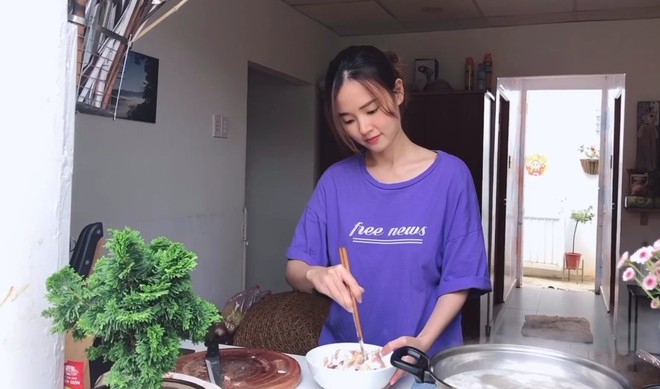 Khả năng nấu nướng của vợ thiếu gia Minh Đạt- Ảnh 5.