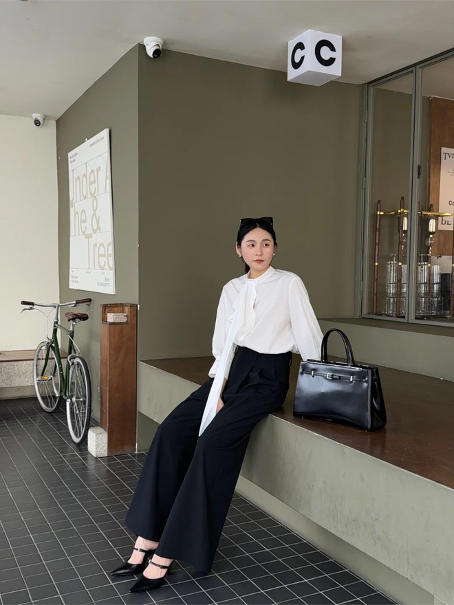 Kh&ocirc;ng cần h&agrave;ng hiệu, chiếc &aacute;o c&ocirc;ng sở n&agrave;y vẫn tạo cảm gi&aacute;c old money nhờ một chi tiết rất nhỏ - Ảnh 10.
