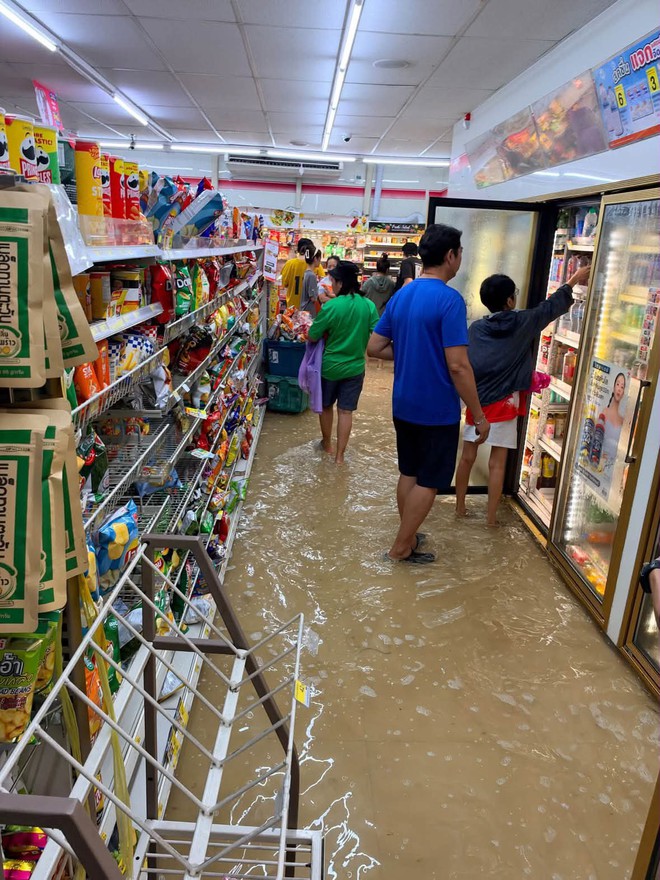 V&igrave; sao giữa đợt ngập lụt ở Bangkok lại xuất hiện loạt ảnh h&agrave;ng qu&aacute;n biến th&agrave;nh hồ bơi, kh&aacute;ch n&acirc;ng ly giữa đ&agrave;n vịt cao su? - Ảnh 7.