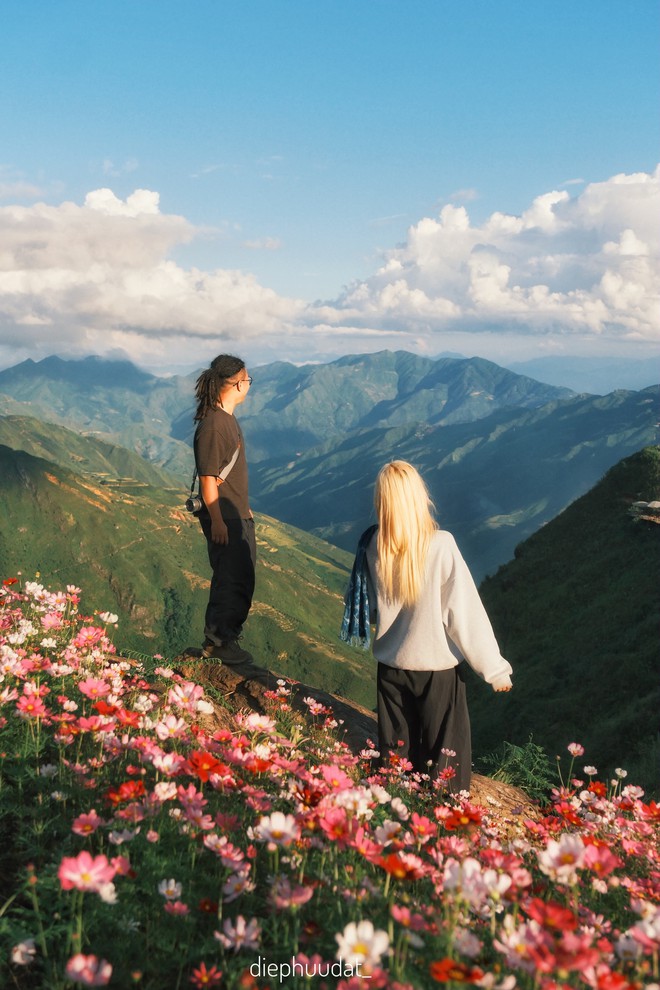 T&agrave; X&ugrave;a v&agrave;o m&ugrave;a hoa rực rỡ nhất năm, du kh&aacute;ch chấp nhận vượt kh&oacute; 20 km đường n&uacute;i chỉ để đi bộ 1,5 km tr&ecirc;n sống lưng n&uacute;i - Ảnh 12.