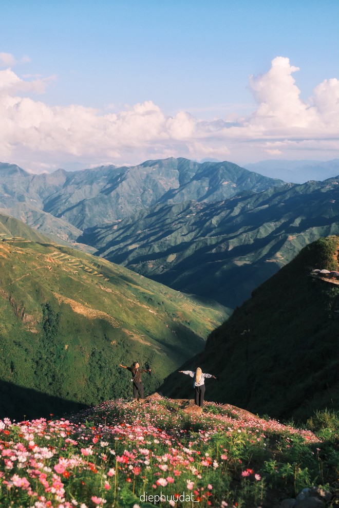 T&agrave; X&ugrave;a v&agrave;o m&ugrave;a hoa rực rỡ nhất năm, du kh&aacute;ch chấp nhận vượt kh&oacute; 20 km đường n&uacute;i chỉ để đi bộ 1,5 km tr&ecirc;n sống lưng n&uacute;i - Ảnh 11.