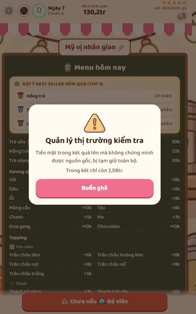 Đi l&agrave;m 8 tiếng full Chủ nhật, l&ecirc;n game l&agrave;m &ldquo;chủ tịch&rdquo;: Trend b&aacute;n tr&agrave; sữa, c&aacute; vi&ecirc;n chi&ecirc;n, chạy tiệm m&igrave; cay đang hot - Ảnh 9.