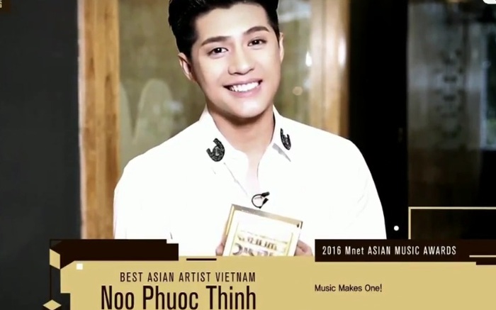 Noo Phước Thịnh nhận giải Nghệ sỹ châu Á xuất sắc nhất
