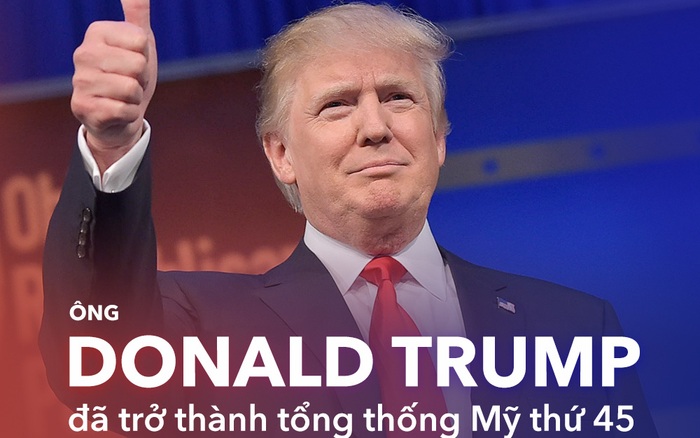 Ông Donald Trump trở thành tổng thống thứ 45 của Mỹ