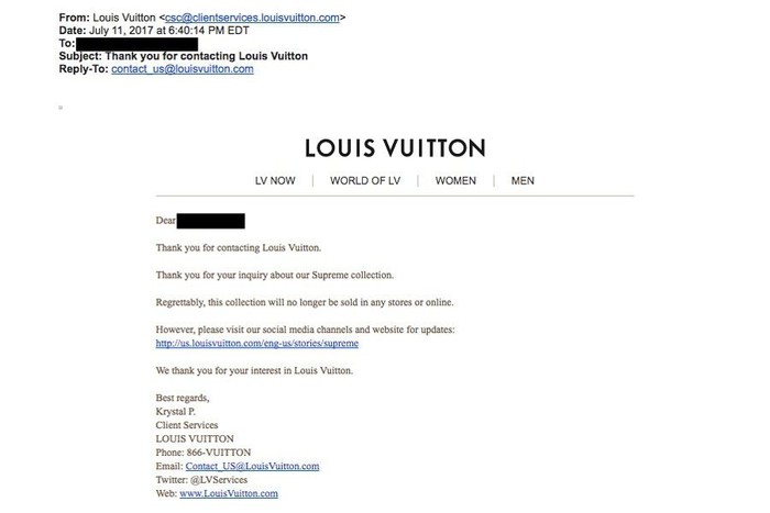 BST Louis Vuitton x Supreme bất ngờ bị hủy bán tại Mỹ không lý do khiến các tín đồ thời trang ngơ ngác - Ảnh 3. BST Louis Vuitton x Supreme bất ngờ bị hủy bán tại Mỹ không lý do khiến các tín đồ thời trang ngơ ngác - Ảnh 3.