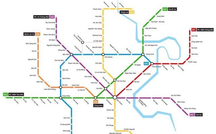 Cư dân mạng truyền tay nhau bản đồ tàu điện ngầm Sài Gòn