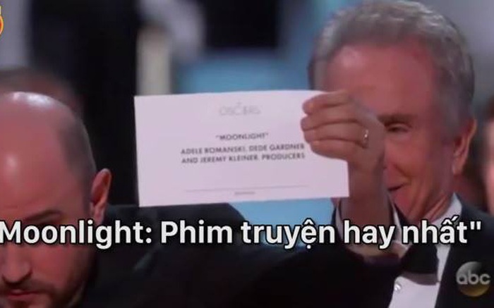Clip: Nhà sản xuất "La La Land" khẳng định trao nhầm giải Phim truyện xuất sắc nhất trong tiếng vỗ tay của khán giả