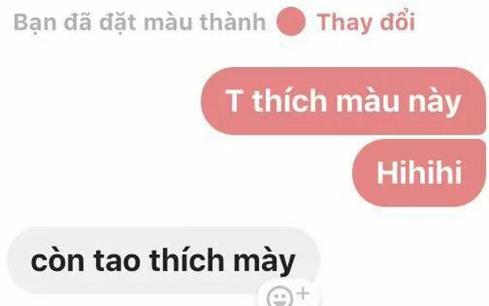 Đến cả đổi màu trên tin nhắn Facebook bây giờ cũng có thể trở thành một cách tỏ tình cực đáng yêu!