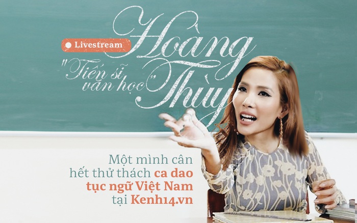 HOT Clip: "Tiến sĩ văn học" Hoàng Thùy một mình cân hết thử thách ca dao tục ngữ Việt Nam