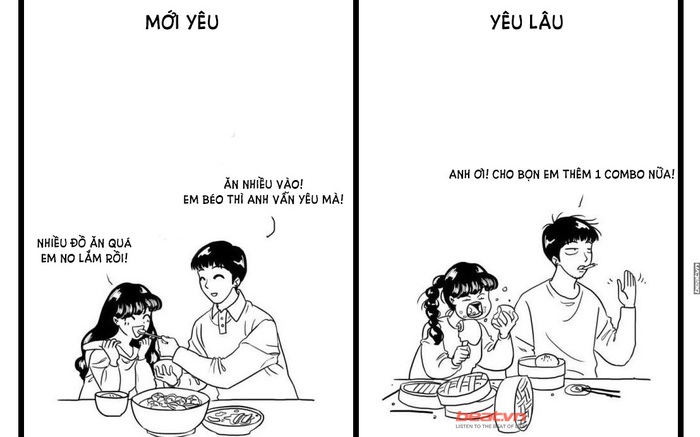 Bộ ảnh giai đoạn mới yêu và yêu lâu gây sốt vì quá đúng