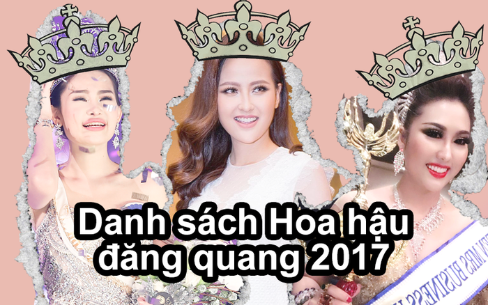 Cấp báo: Số lượng Hoa hậu đăng quang ngày hôm nay đã lên đến con số 7!