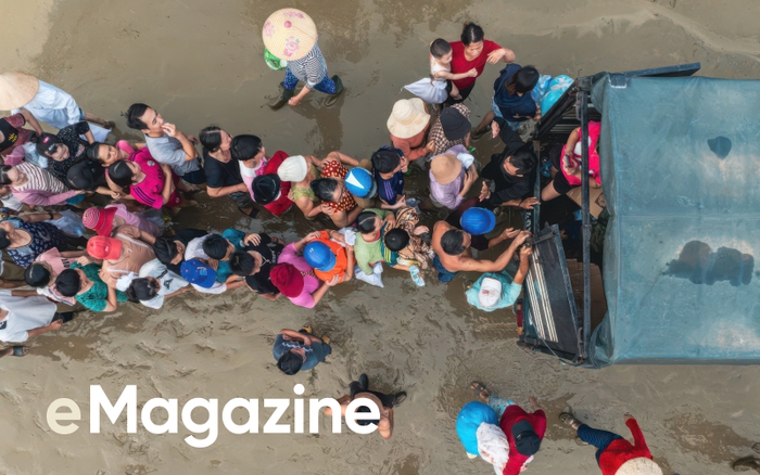 Ở đất nước này, khi nước rút, người ta vẫn còn có nhau