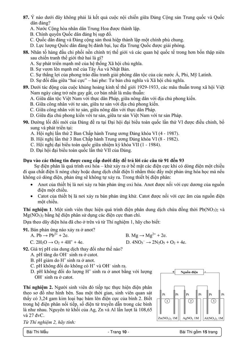 ĐH Quốc gia TP.HCM công bố bài thi mẫu kỳ thi đánh giá năng lực 2019: Dài 15 trang với 120 câu - Ảnh 10.