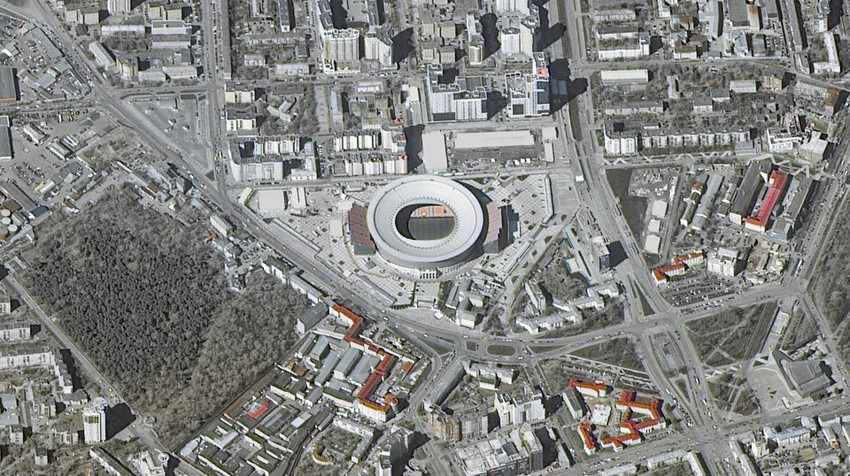 12 sân vận động phục vụ World Cup 2018 nhìn từ vệ tinh - Ảnh 10.