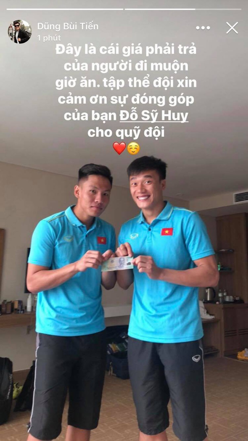Bùi Tiến Dũng thích thú vì thu được 500k tiền phạt của U23 Việt Nam - Ảnh 1.