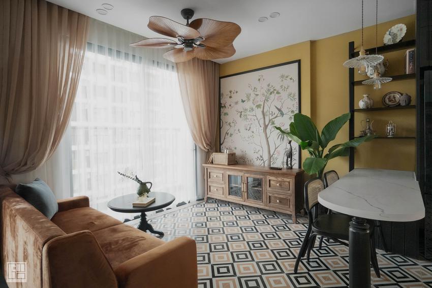 Mua căn hộ Vinhomes Ocean Park, chủ nh&agrave; đắp th&ecirc;m 700 triệu thiết kế theo style Indochine l&agrave;m nơi nghỉ dưỡng - Ảnh 2.