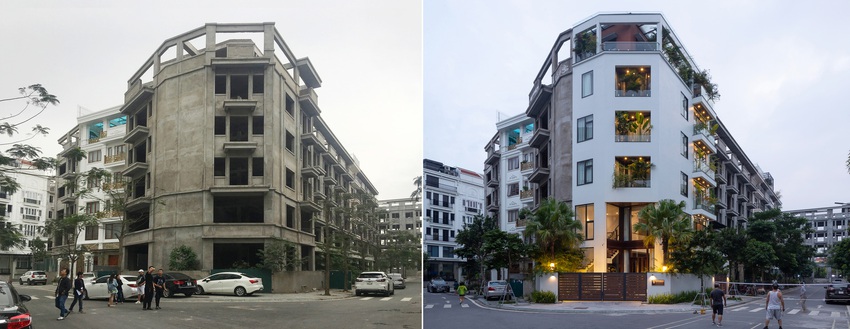 Biệt thự 3 mặt tiền nằm trong khu đô thị đắt đỏ ở Hà Nội ấy thế mà chủ nhà chịu chơi đục 7 mét tạo thông tầng chỉ để có khoảng thở cho cây xanh phát triển - Ảnh 1.