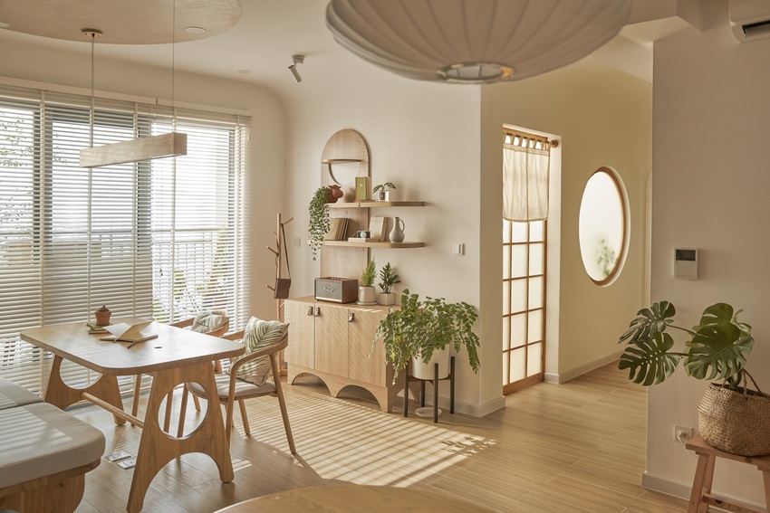 Căn hộ 86m2 chuẩn style Nhật Bản: Bước v&agrave;o nh&agrave; chẳng kh&aacute;c g&igrave; đi &ldquo;spa&rdquo;, c&oacute; cả ph&ograve;ng tr&agrave; &ldquo;view th&agrave;nh phố đắt gi&aacute; - Ảnh 5.