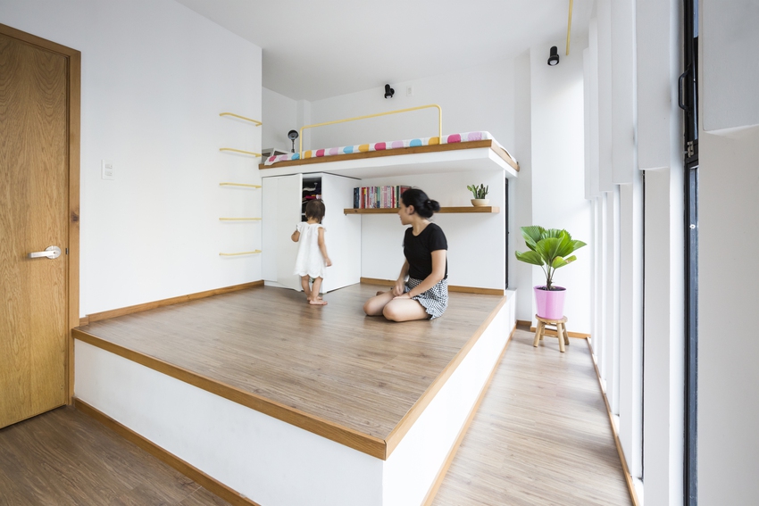 Gia đ&igrave;nh 3 người sống trong nh&agrave; 18m2 ở Ph&uacute; Nhuận, S&agrave;i G&ograve;n: kh&ocirc;ng b&iacute; b&aacute;ch m&agrave; th&ocirc;ng tho&aacute;ng đến ngạc nhi&ecirc;n nhờ v&agrave;o 1 giải ph&aacute;p cực th&ocirc;ng minh - Ảnh 9.