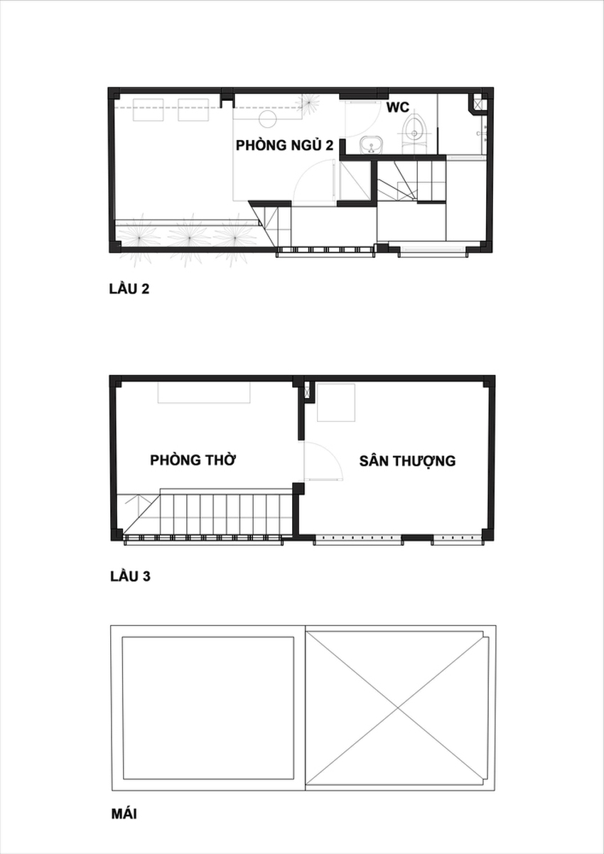 4 người ở trong ngôi nhà siêu mỏng 16,25 m² nằm cuối hẻm Bình Thạnh, Sài Gòn: Không hề bí bách hay mờ nhạt nhờ thiết kế cực độc đáo - Ảnh 15.