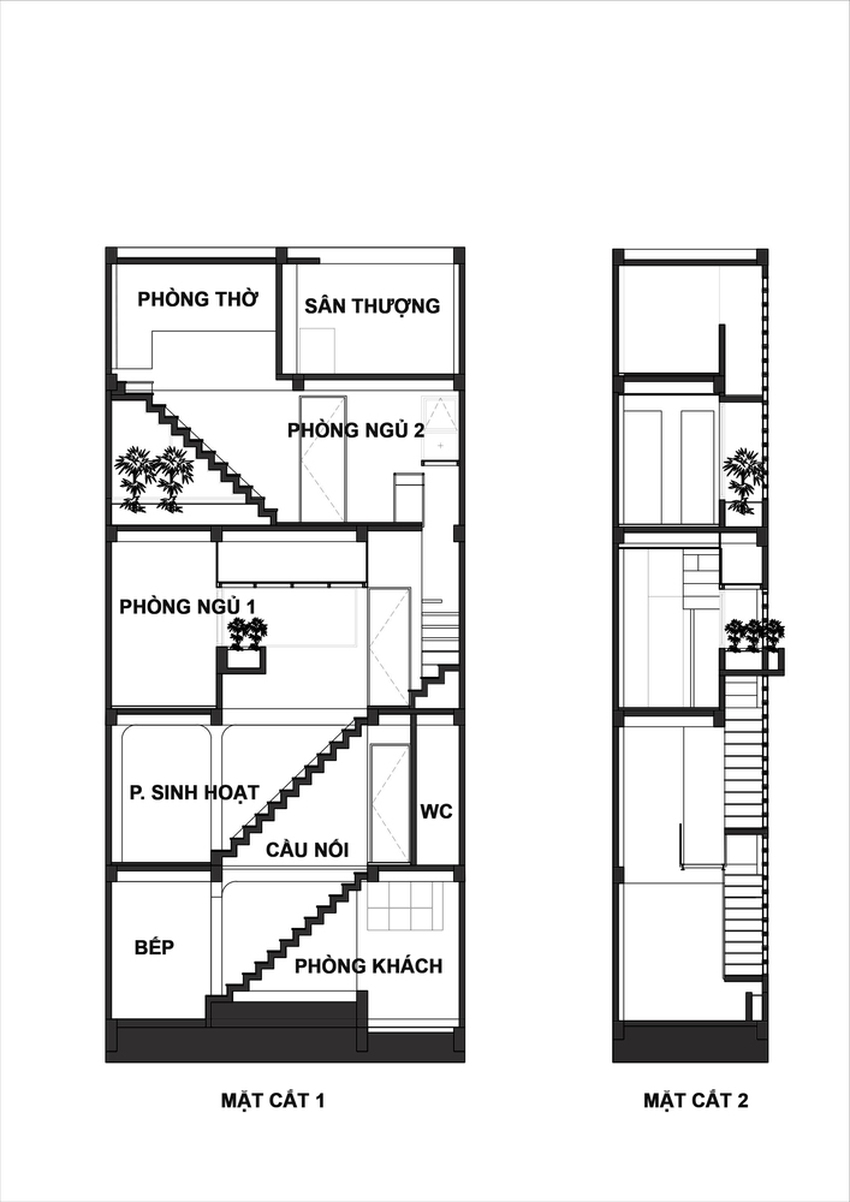 4 người ở trong ngôi nhà siêu mỏng 16,25 m² nằm cuối hẻm Bình Thạnh, Sài Gòn: Không hề bí bách hay mờ nhạt nhờ thiết kế cực độc đáo - Ảnh 16.