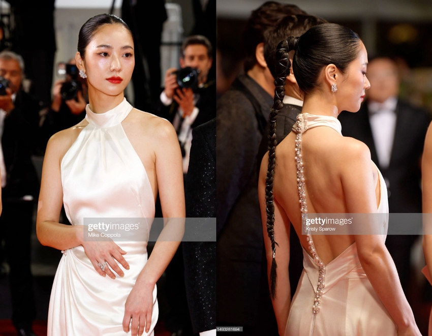 Thảm đỏ LHP Cannes 2023 ngày 10: Krystal đọ sắc bên tình màn ảnh của Song Joong Ki, bạn gái Ronaldo khoe vóc dáng - Ảnh 5.