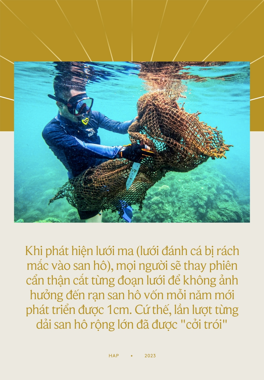 Chuyện những chiếc lưới ma bức tử san hô ở Đà Nẵng và nhóm phượt đáy biển, giải cứu đại dương - Ảnh 8.