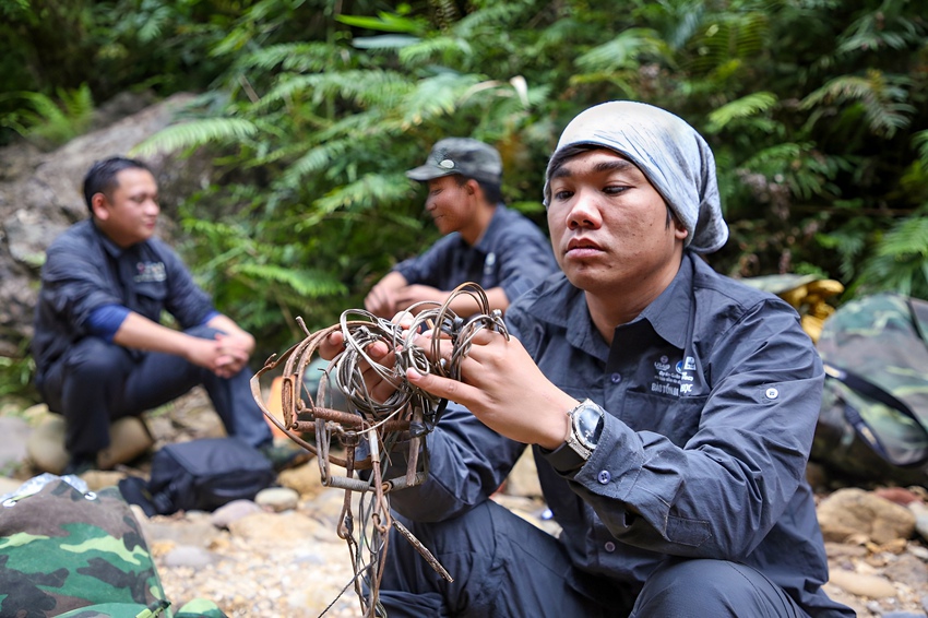 Vào rừng Tây Giang cùng biệt đội phá bẫy: Những ngày “ăn gió, nằm sương” để giải cứu động vật hoang dã - Ảnh 25.