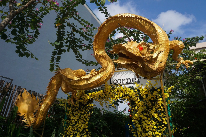 Ảnh, clip: Dàn linh vật rồng độc đáo ở Đà Nẵng chưa hoàn thành đã thu hút ngàn người đến chiêm ngưỡng - Ảnh 19.