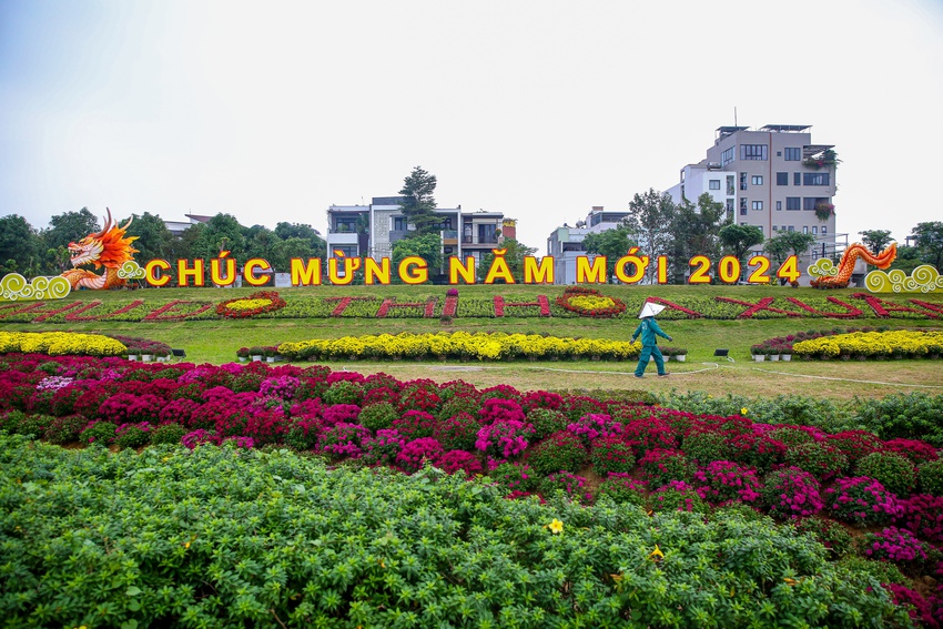 Du khách đổ xô đến chụp ảnh với dàn linh vật rồng đẹp sắc sảo tại đường hoa Tết Đà Nẵng - Ảnh 19.