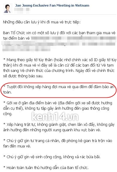 Fan Việt "sướng rơn" vì đã mua được vé họp fan Jaejoong