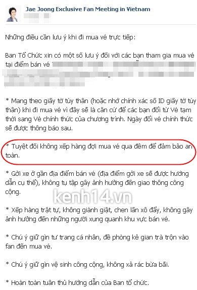 Fan Việt "sướng rơn" vì đã mua được vé họp fan Jaejoong