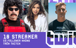 Top 10 streamer trên Twitch có lượt theo dõi 