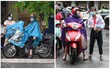 Hình ảnh phụ huynh đội mưa đưa con đi thi: Cứ đến cổng trường những ngày này sẽ hiểu lòng cha mẹ!