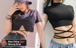 Đông Nhi diện crop top buộc dây cực sexy, có nhiều mẫu na ná giá rẻ bèo cho các nàng bắt chước