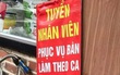 Quán ăn đăng tuyển nhân viên phục vụ nhưng lại ghi thêm 1 dòng chữ khiến ứng viên đỏ mặt, đọc lại mới thở phào