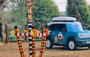 Trang trí VF 3 phong cách Doraemon, chủ xe 9x chở văn hóa Gia Rai đi khắp Việt Nam