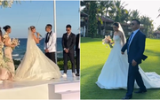 Linda Ngô trách Phong Đạt &quot;anh chưa tỏ tình mà đã hôn em&quot; giữa đám cưới